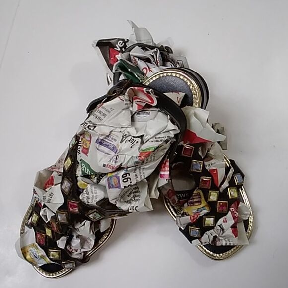 VINTAGE SOFWEAR SHOES HOUSTON TEXAS LEATHER RHINESTONE SHOES - Picture 9 of 9